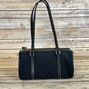 Dooney & Bourke Authentic Monogram Barrel Bag, Black